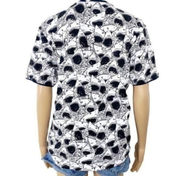 American Republic Shark short sleeve T-shirt sz M - Picture 2 of 7